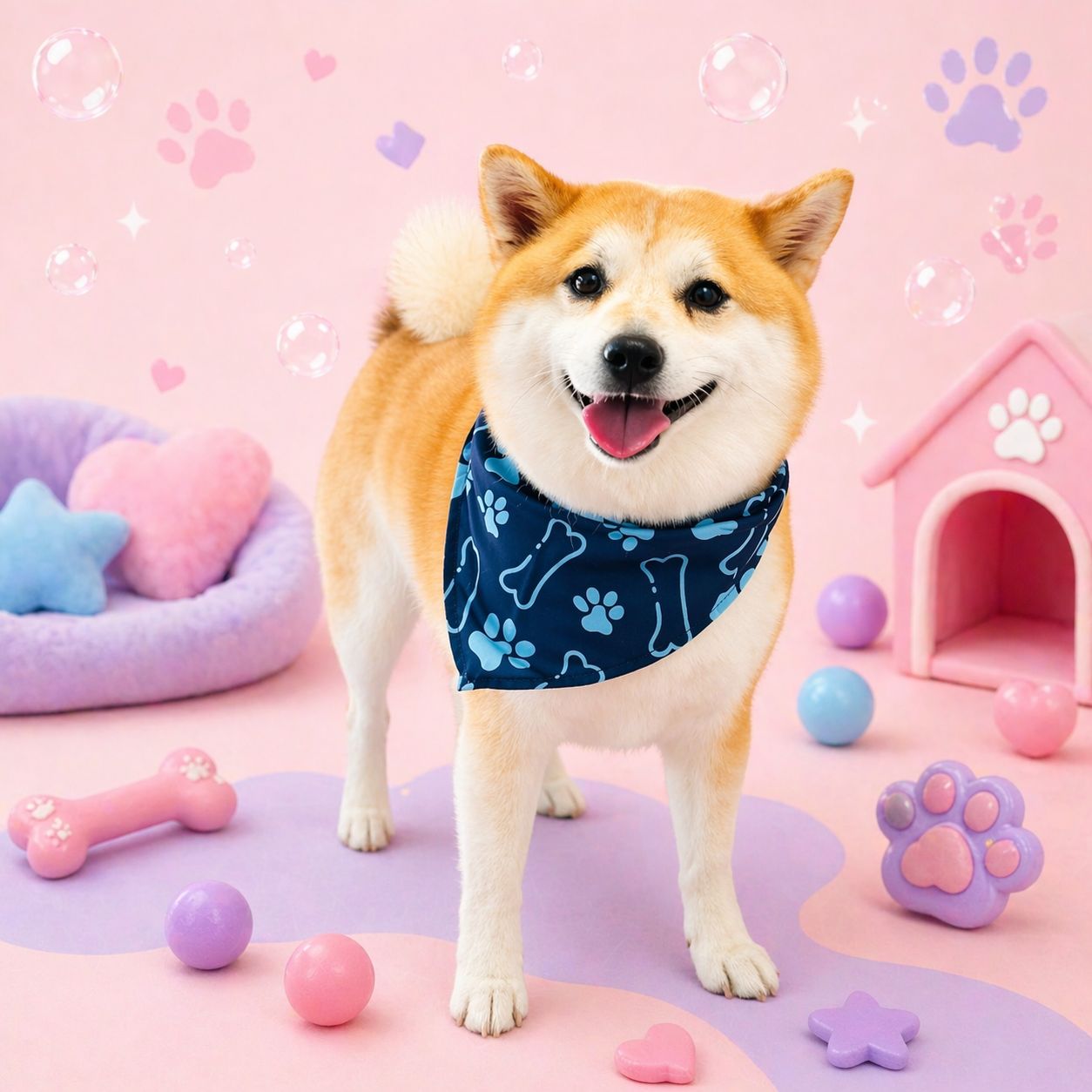 Groomed dog at SPAW TIQUE