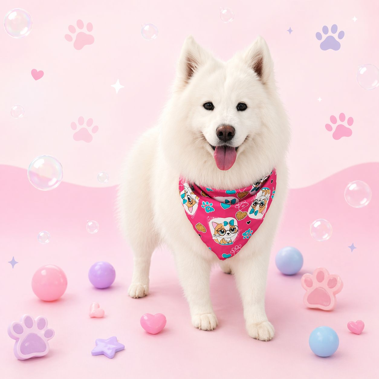 Dog enjoying luxury spa day