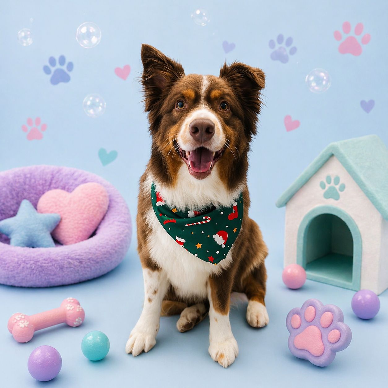 Styled and groomed dog